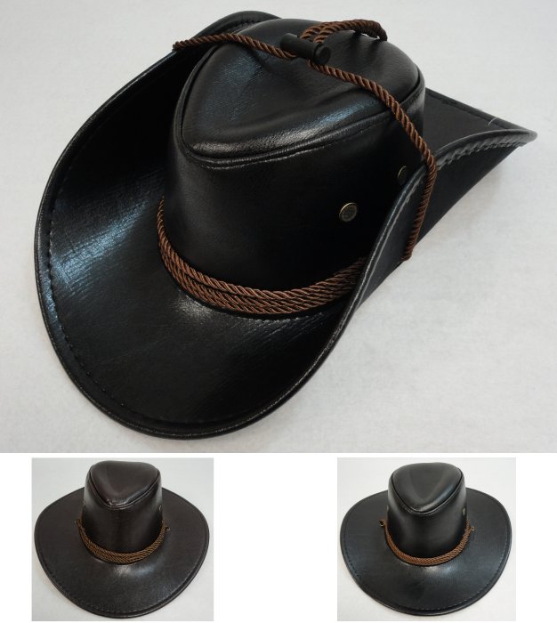 Leather-Like COWBOY HAT